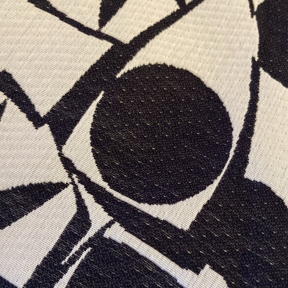 NWOT - LOUBEN Open Style Black & White Floral Pattern Lined Jacket - Size 12 - Picture 13 of 14